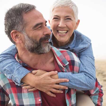 Older Couple With Dental Implants